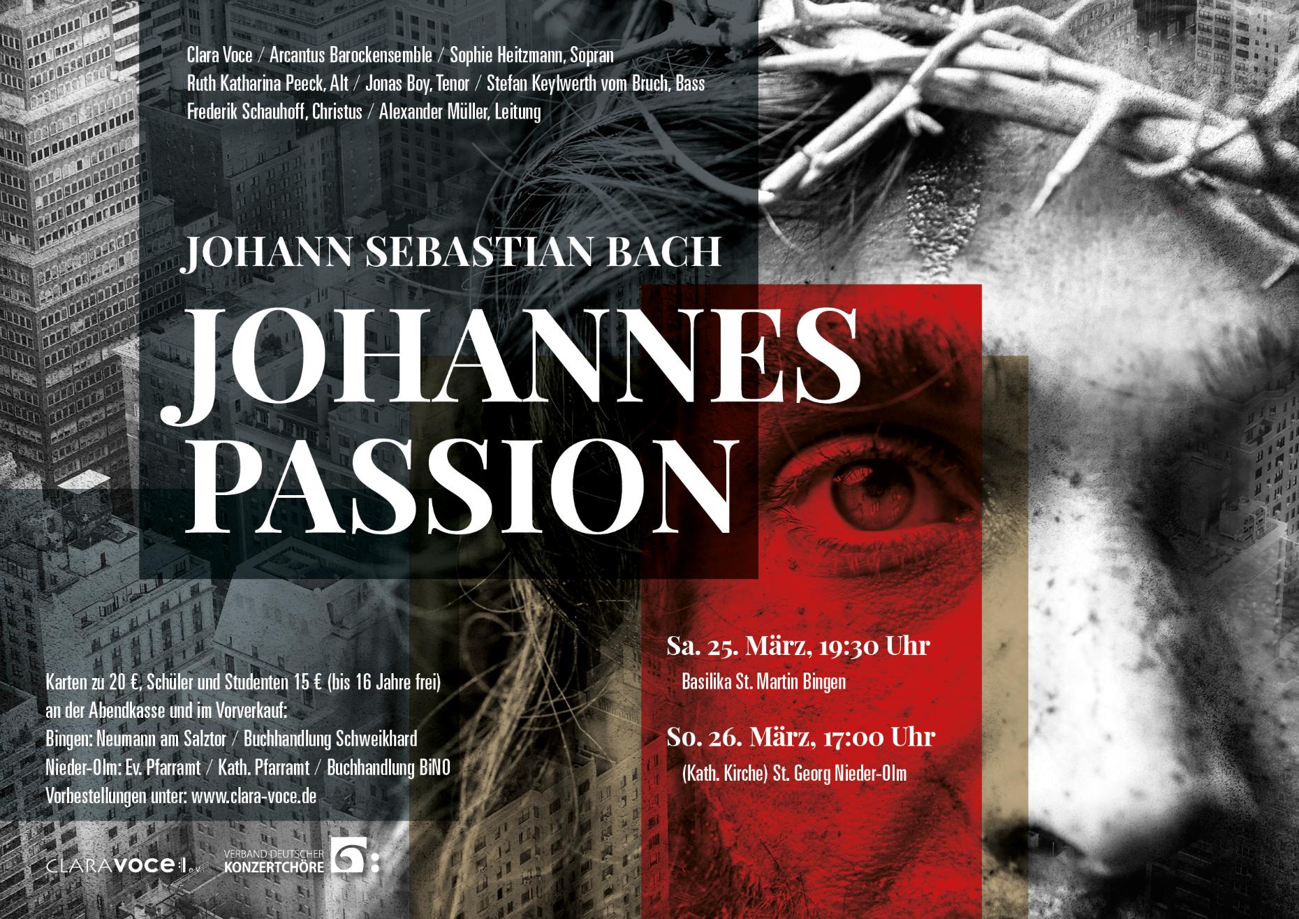 2023-02-21 – Plakat DIN A3 Johannespassion vers01 RZ VORSCHAU (c) Clara Voce