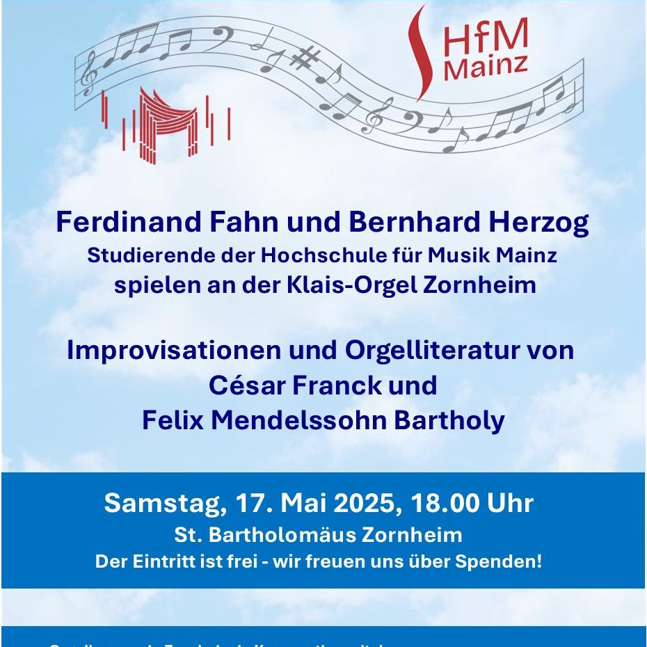 Flyer Konzert 17.5.2025 (c) Andrea Keber