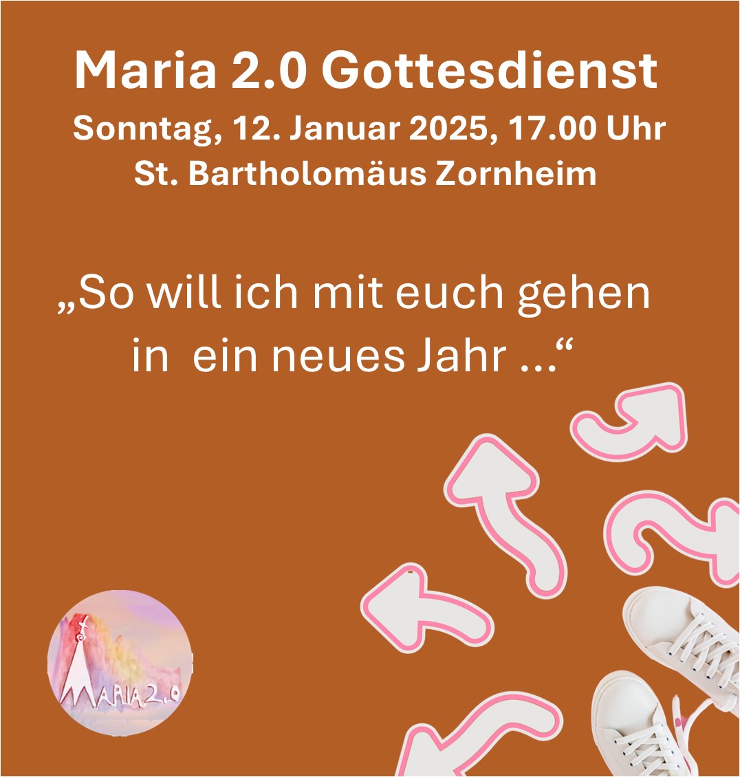 Flyer Maria 2.0 Gottesdienst 12. Januar_1 (c) Andrea Keber