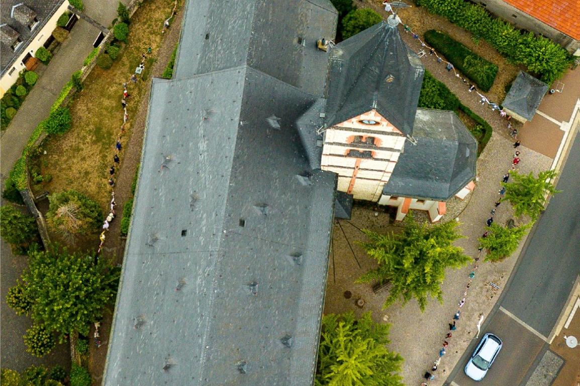 Kirche_Luftaufnahme (c) Kita St. Georg