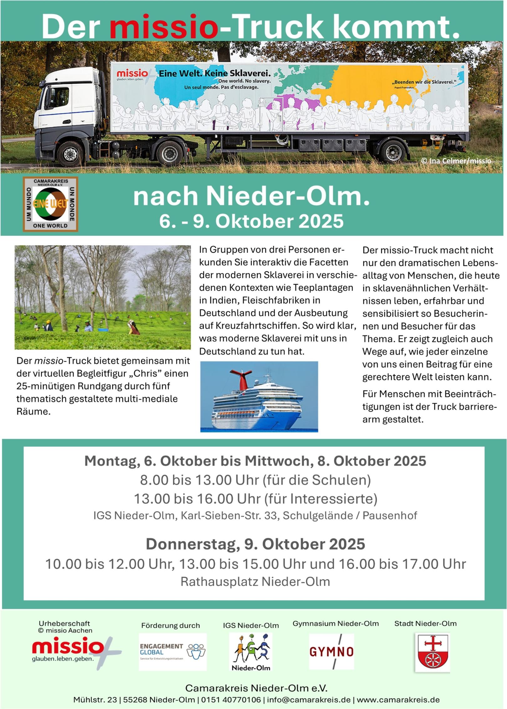 Missio Truck aktuell (c) Camarakreis Nieder-Olm e.V.