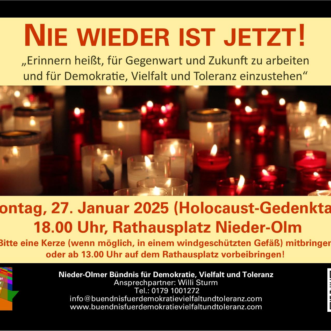 Nie wieder ist jetzt