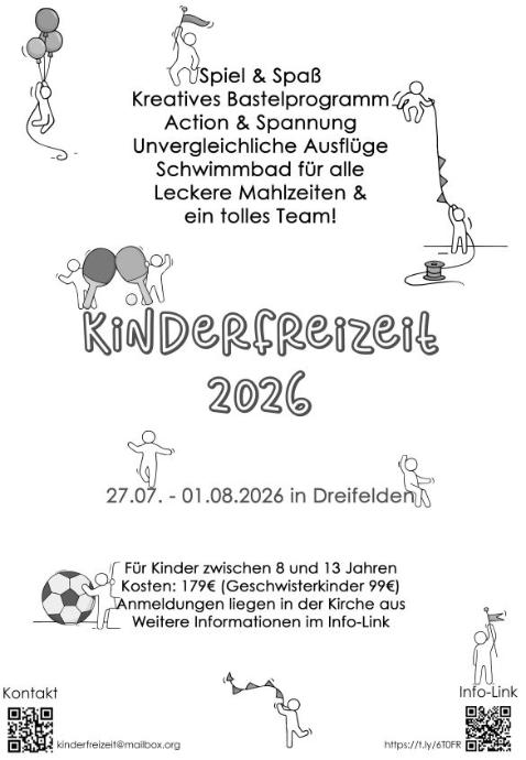 Kinderfreizeit 2026 (c) St. Michael Nd.-Ramstadt