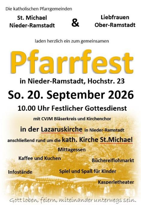 k-Plakat Pfarrfest 2026 (c) St.Michael/Nieder-Ramstadt