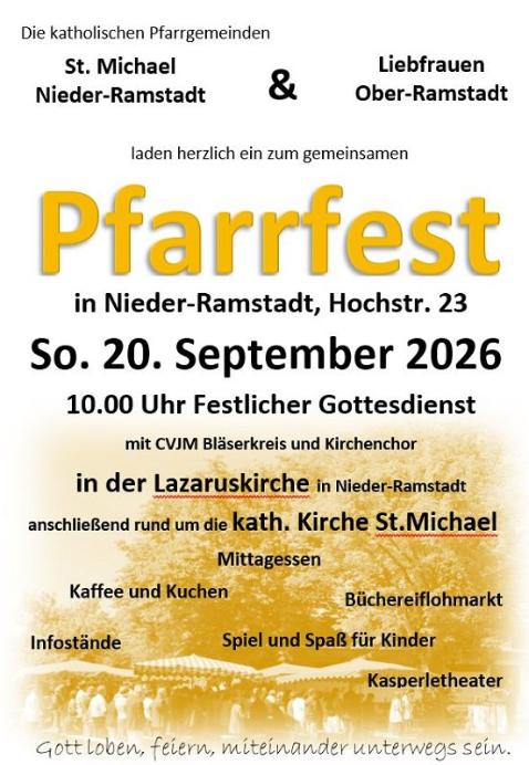 k-Plakat Pfarrfest 2026 (c) St.Michael/Nieder-Ramstadt