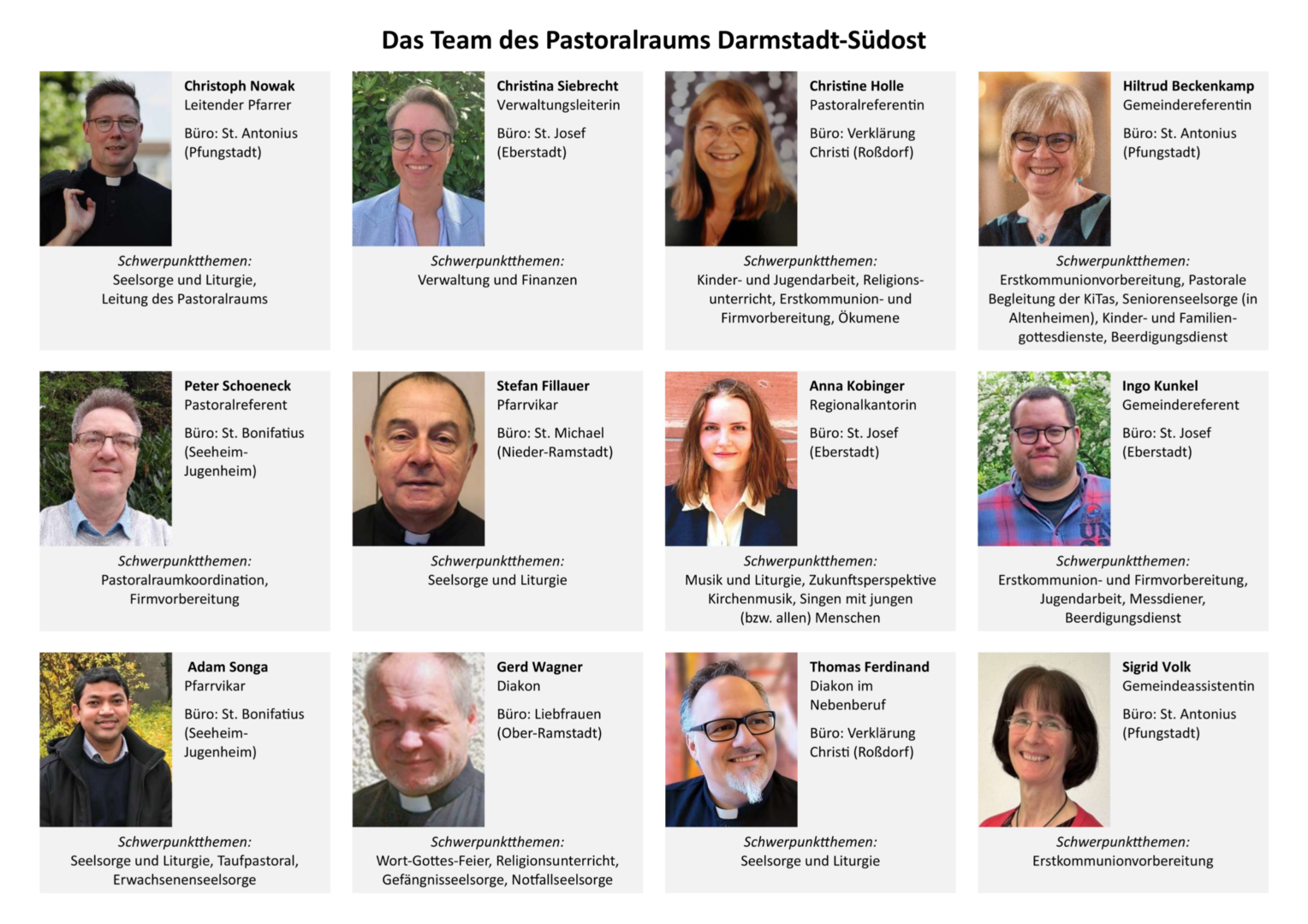 Das-Team-des-Pastoralraums-Darmstadt-Suedost (c) Christoph Nowak