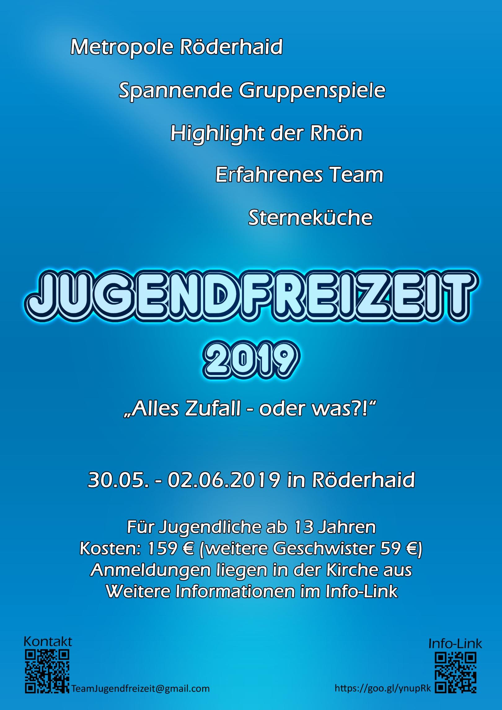 Plakat Jugendfreizeit 2019 (c) PG Da-Ost