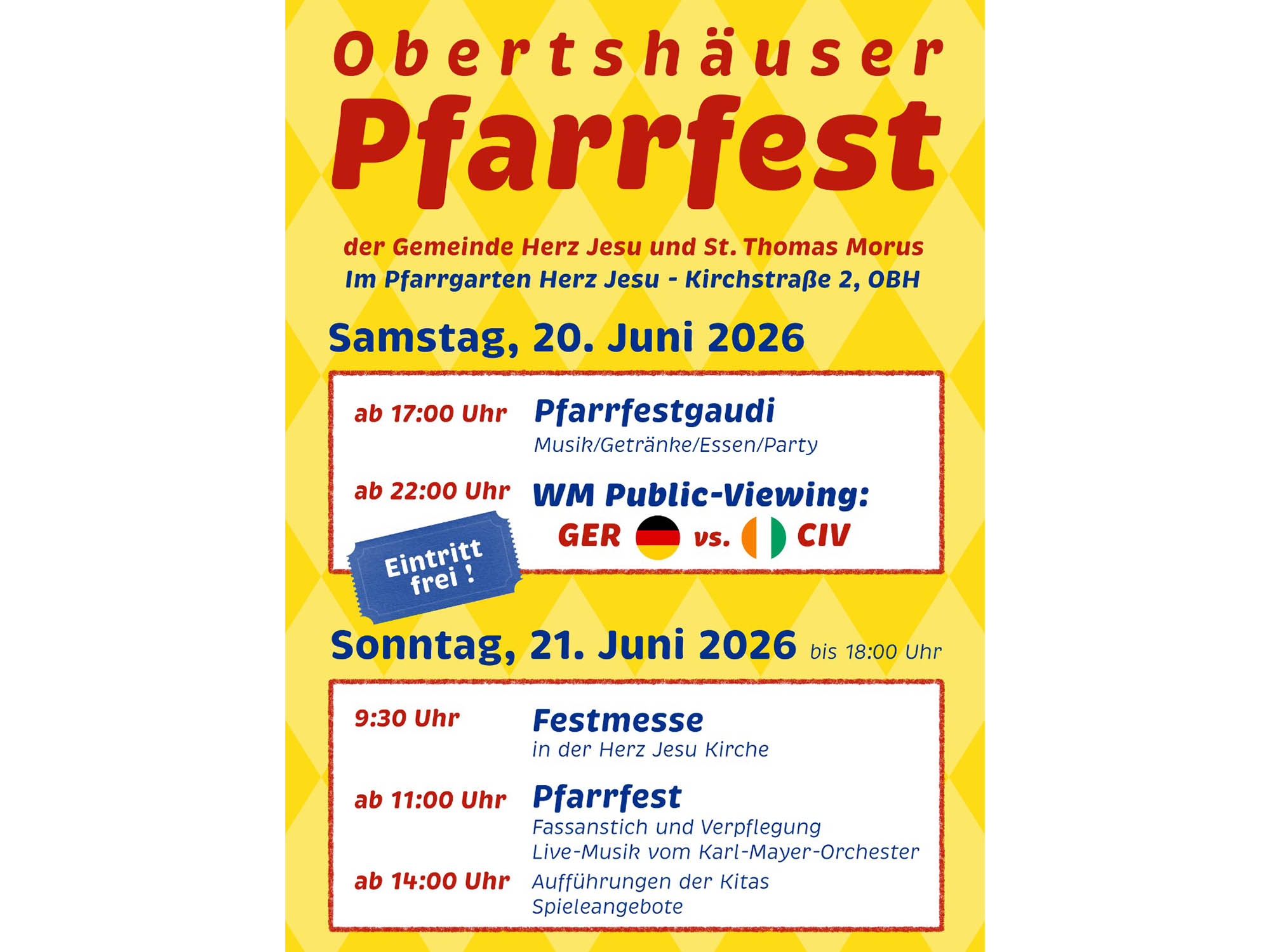Pfarrfest Obertshausen 2026