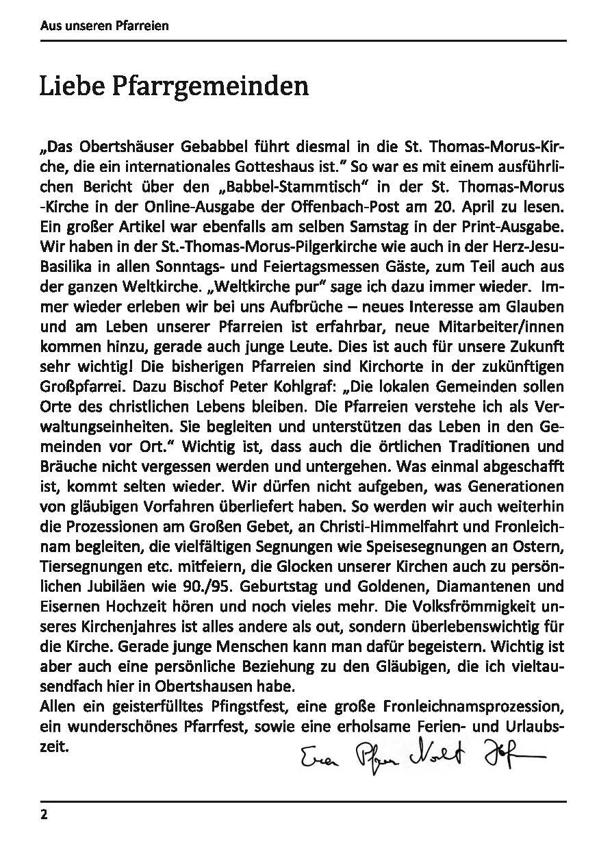 Pfarrbrief-Nr. 185 (2) (c) Pfarreien Herz Jesu und St. Thomas Morus, Obertshausen