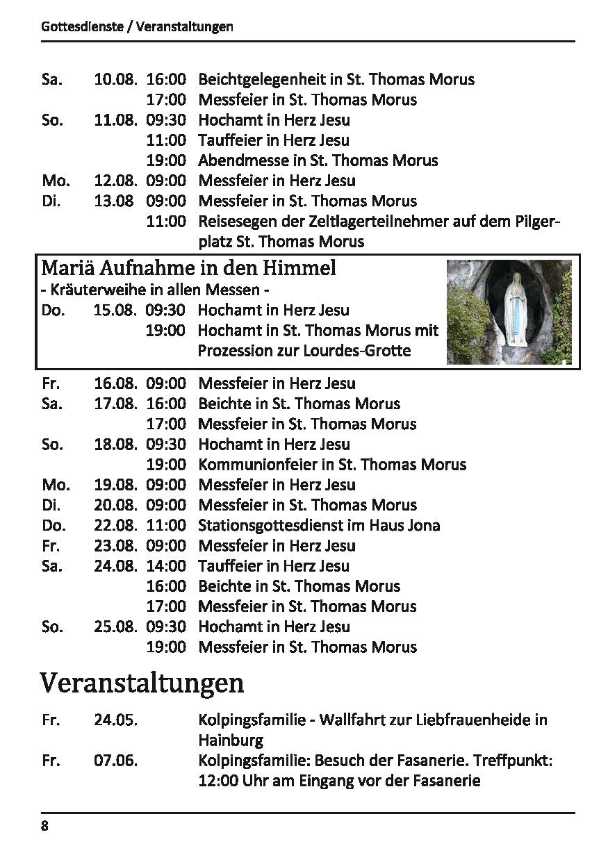 Pfarrbrief-Nr. 185 (8) (c) Pfarreien Herz Jesu und St. Thomas Morus, Obertshausen