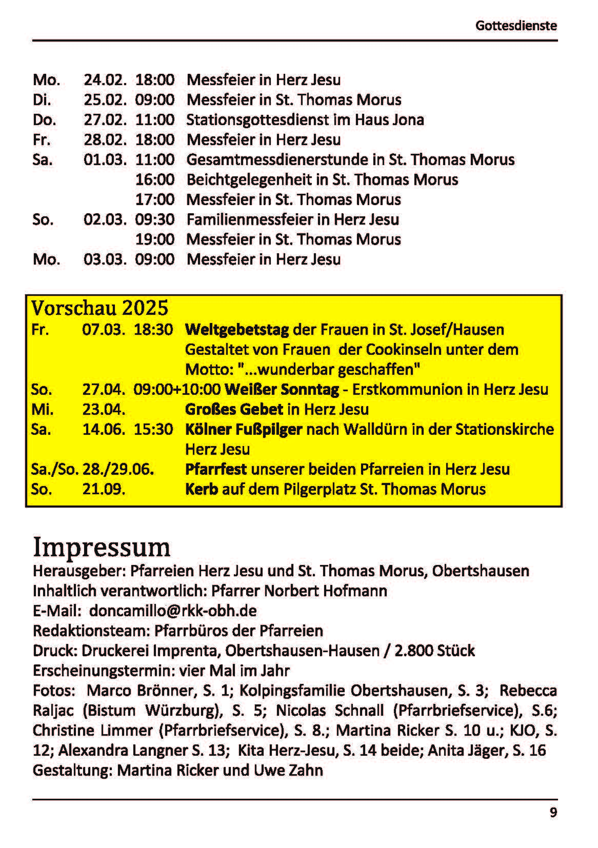 Pfarrbrief-Nr. 186 Advent-Weihnachten 2024 Januar - März_Seite_09 (c) Pfarreien Herz Jesu und St. Thomas Morus, Obertshausen