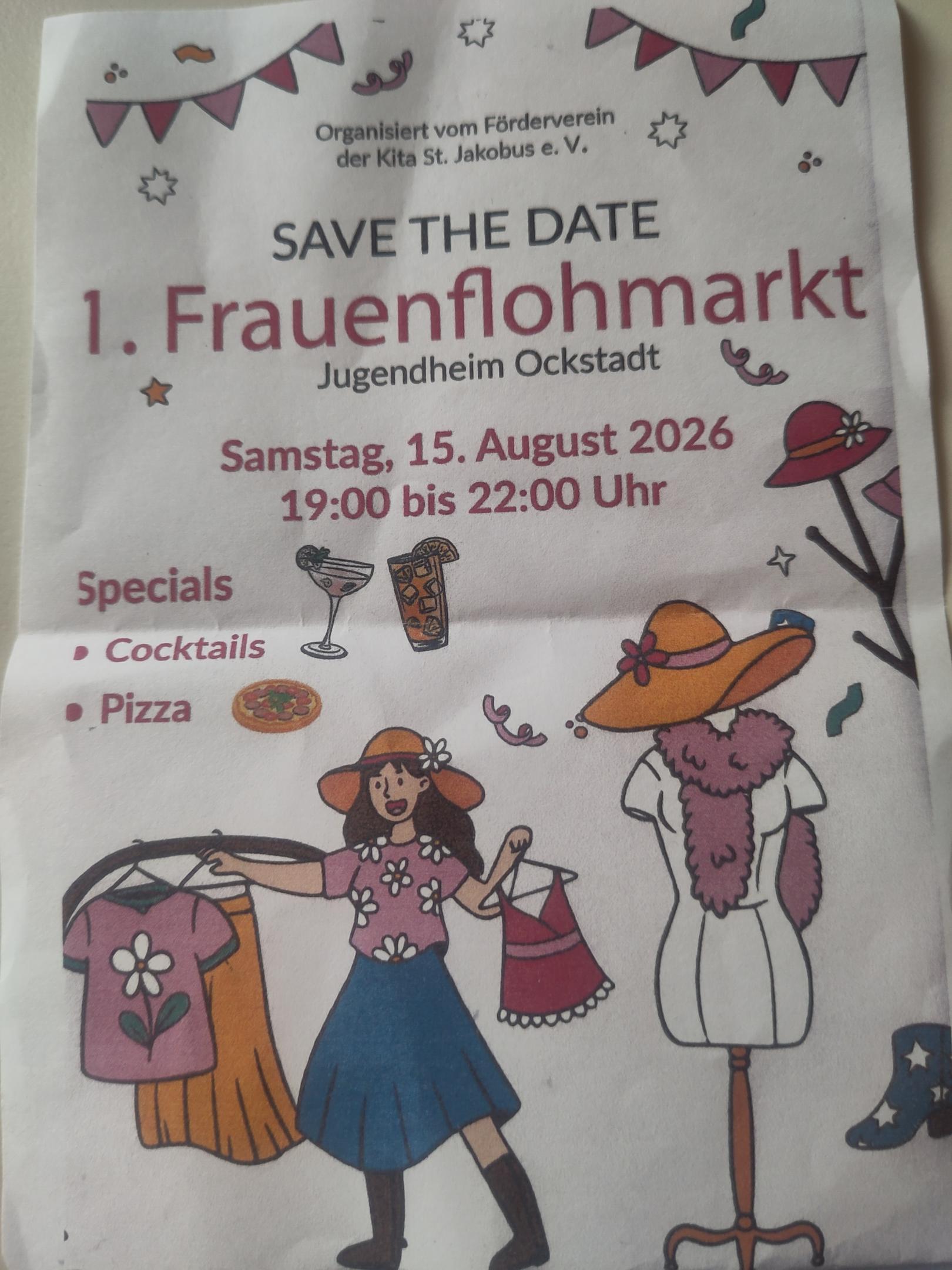 Frauenflohmarkt 2026 (c) Förderverein Kita St. Jakobus Ockstadt