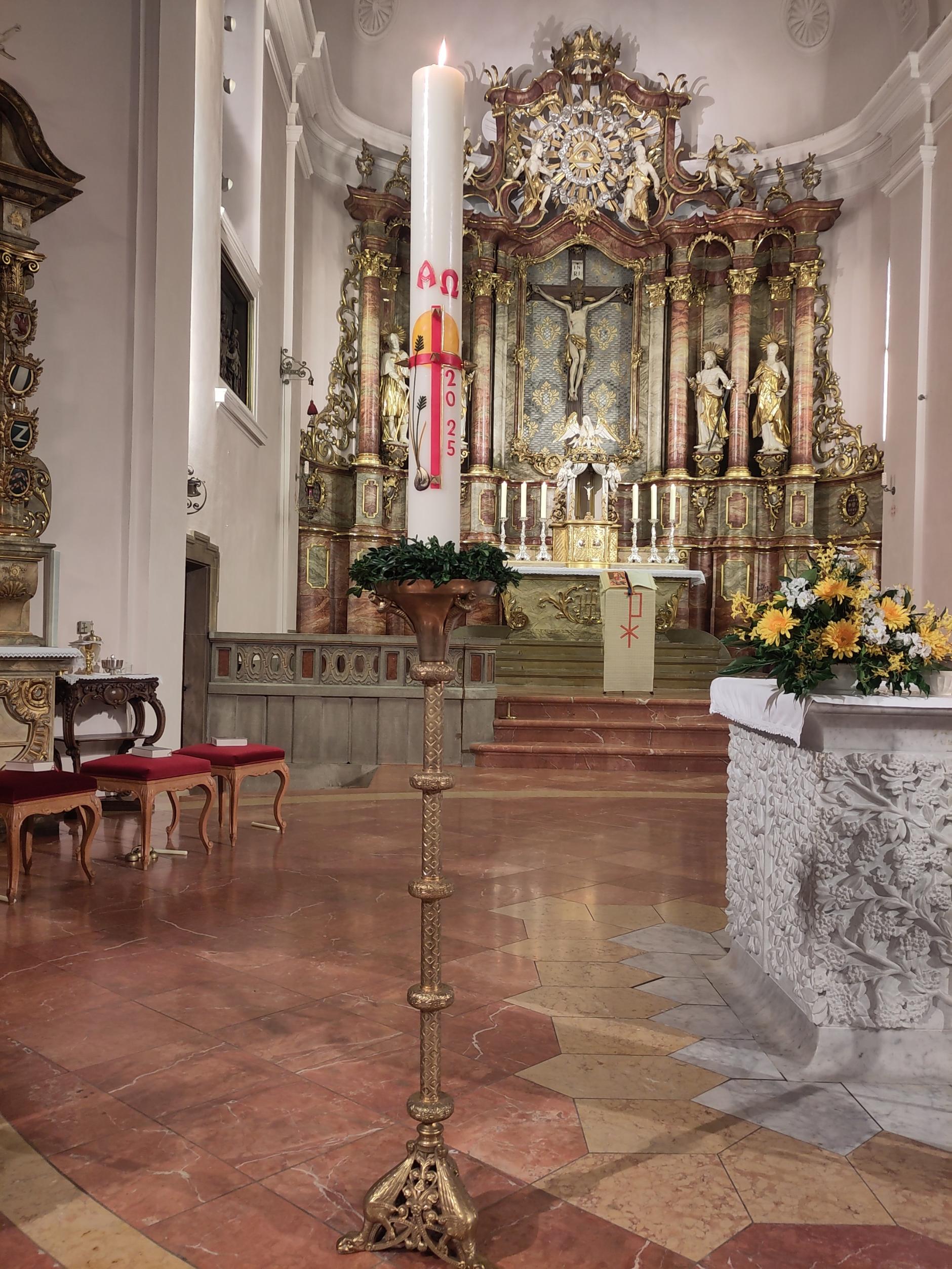 Osterkerze St. Jakobus Ockstadt (c) St. Jakobus Ockstadt
