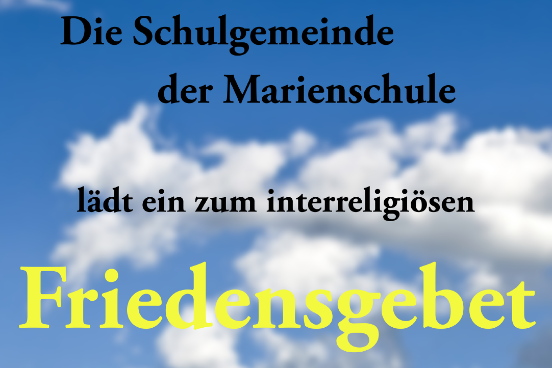 Friedensgebet Marienschule (c) Marienschule OF