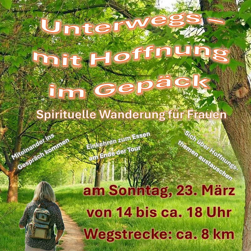 Unterwegs mit Hoffnung im Gepäck