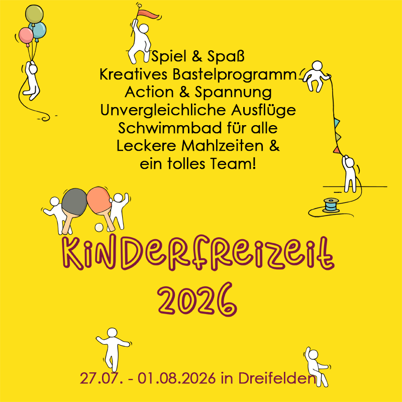 Kinderfreizeit 2026 in Dreifelden (c) Pastoralraum Darmstadt-Südost
