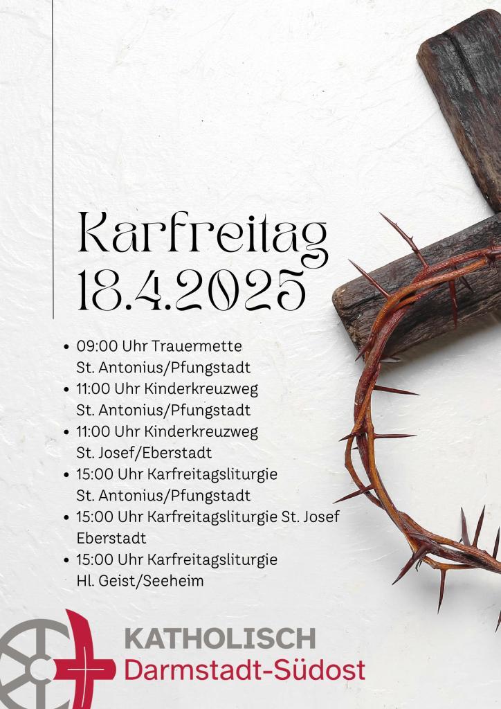 Plakat Karfreitag 2025 (c) Christoph Nowak