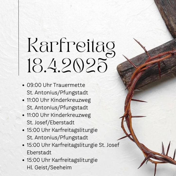Plakat Karfreitag 2025