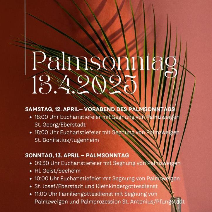 Plakat Palmsonntag 2025