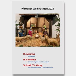 2023-12 Pfarrbrief-Titelseite (c) St. Antonius Pfungstadt