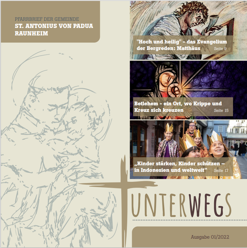 HomepageBildUnterwegs 1. Ausgabe (c) Katholische Pfarrgemeinde Sankt Antonius von Padua Raunheim