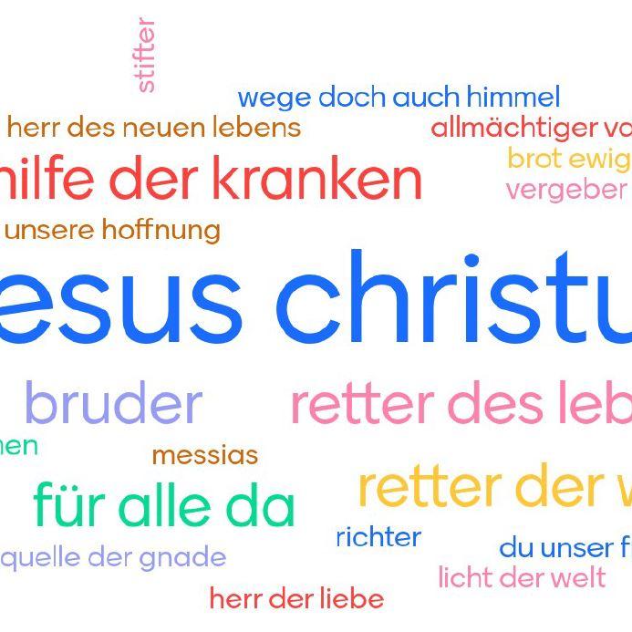 Namen für Jesus - Ergebnis eines digitalen Gottesdienstes