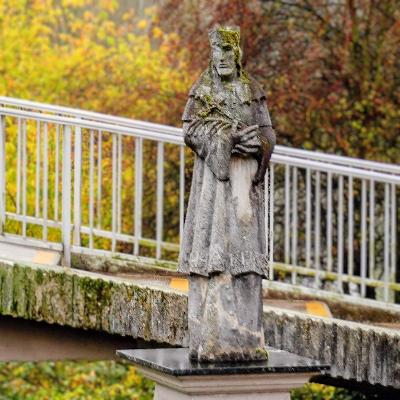 Hl. Johannes Nepomuk an der Kühkopfbrücke in Erfelden