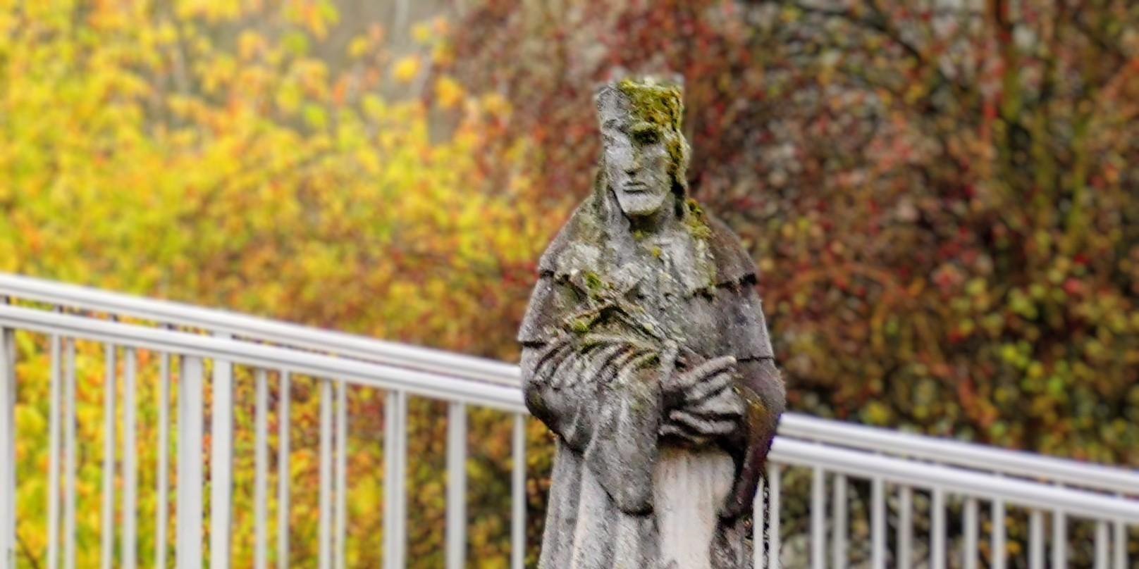 Hl. Johannes Nepomuk an der Kühkopfbrücke in Erfelden