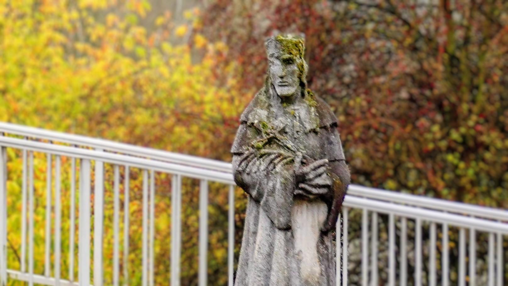 Hl. Johannes Nepomuk an der Kühkopfbrücke in Erfelden