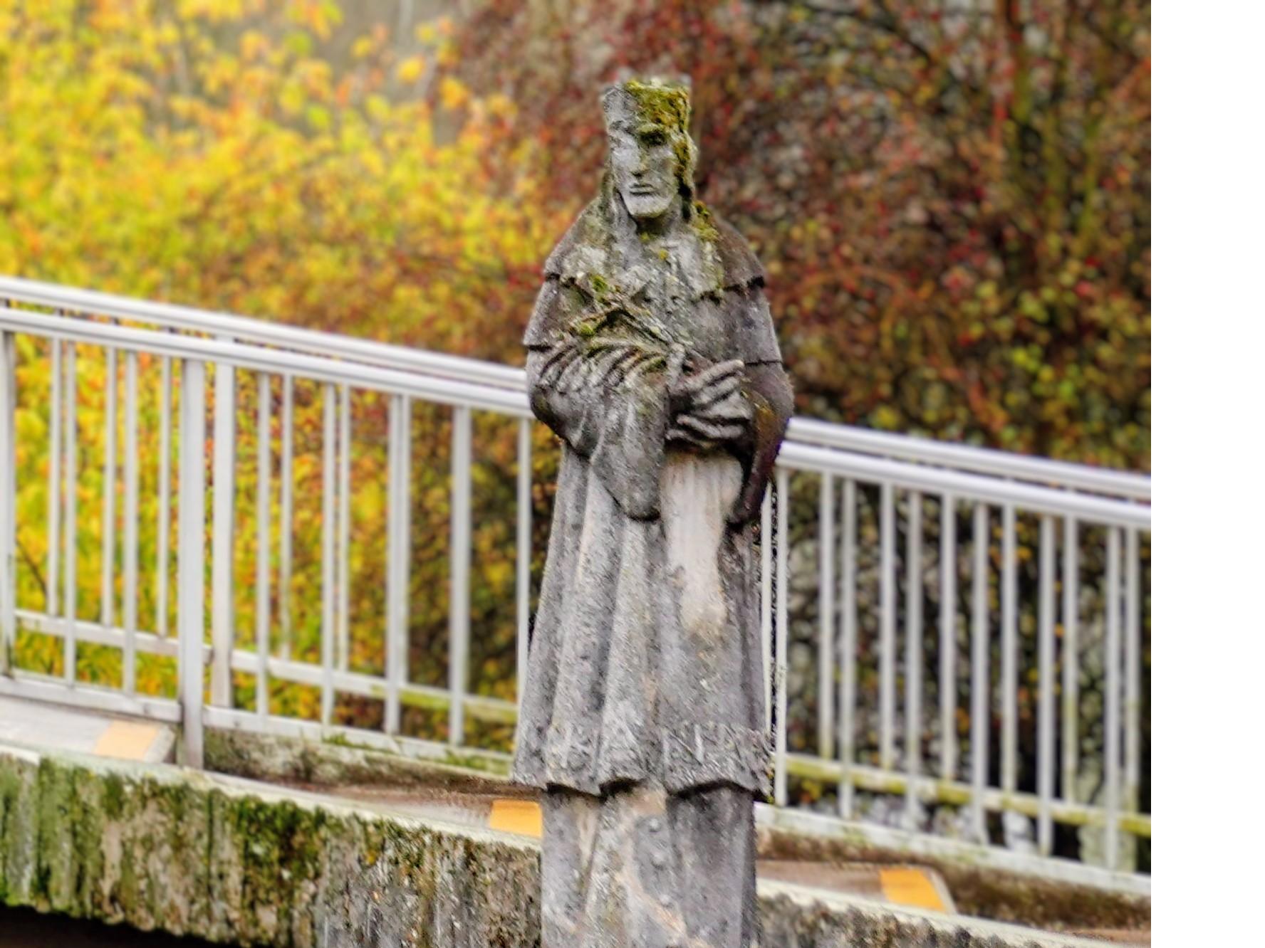 Hl. Johannes Nepomuk an der Kühkopfbrücke in Erfelden