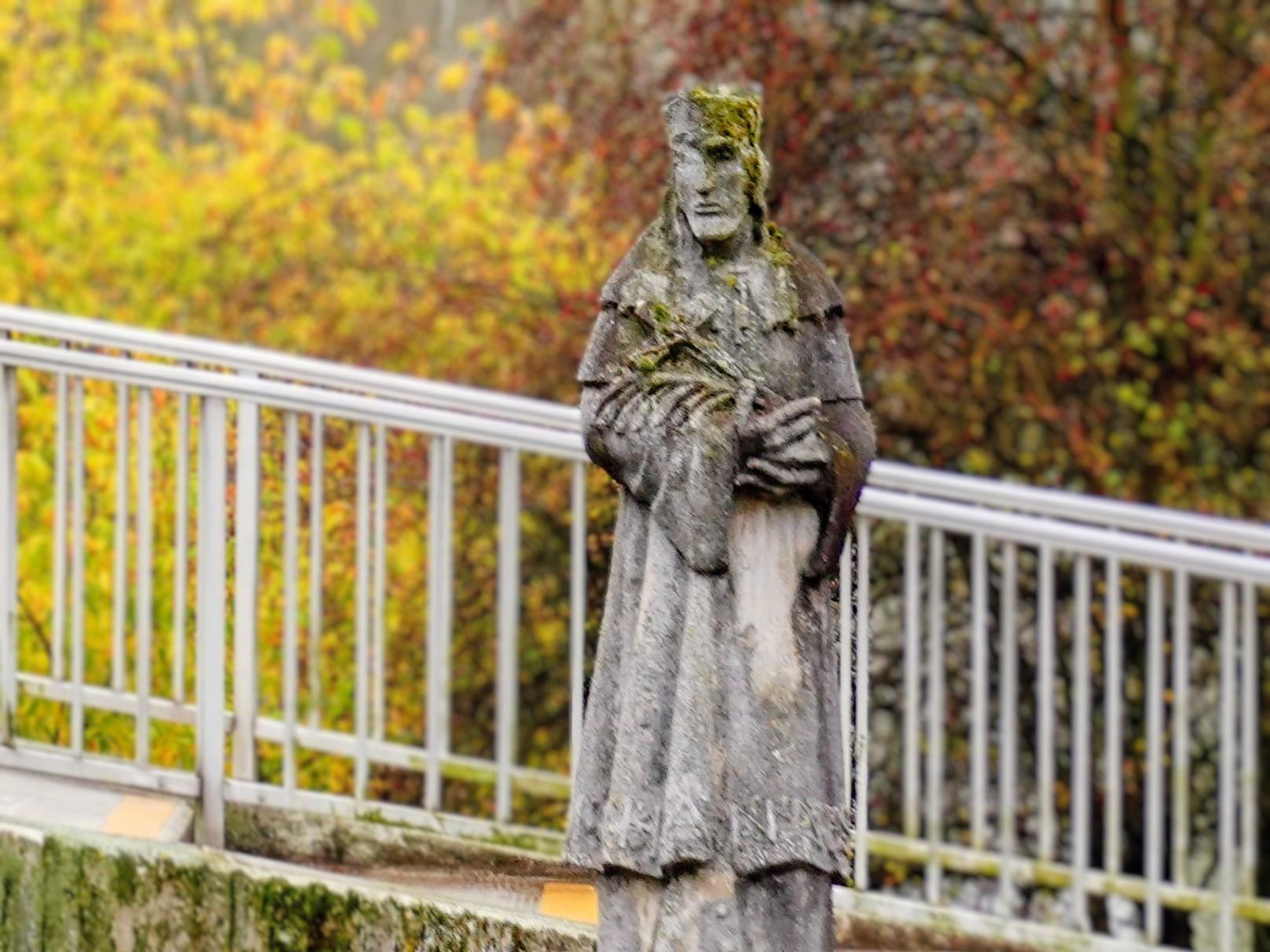 Hl. Johannes Nepomuk an der Kühkopfbrücke in Erfelden