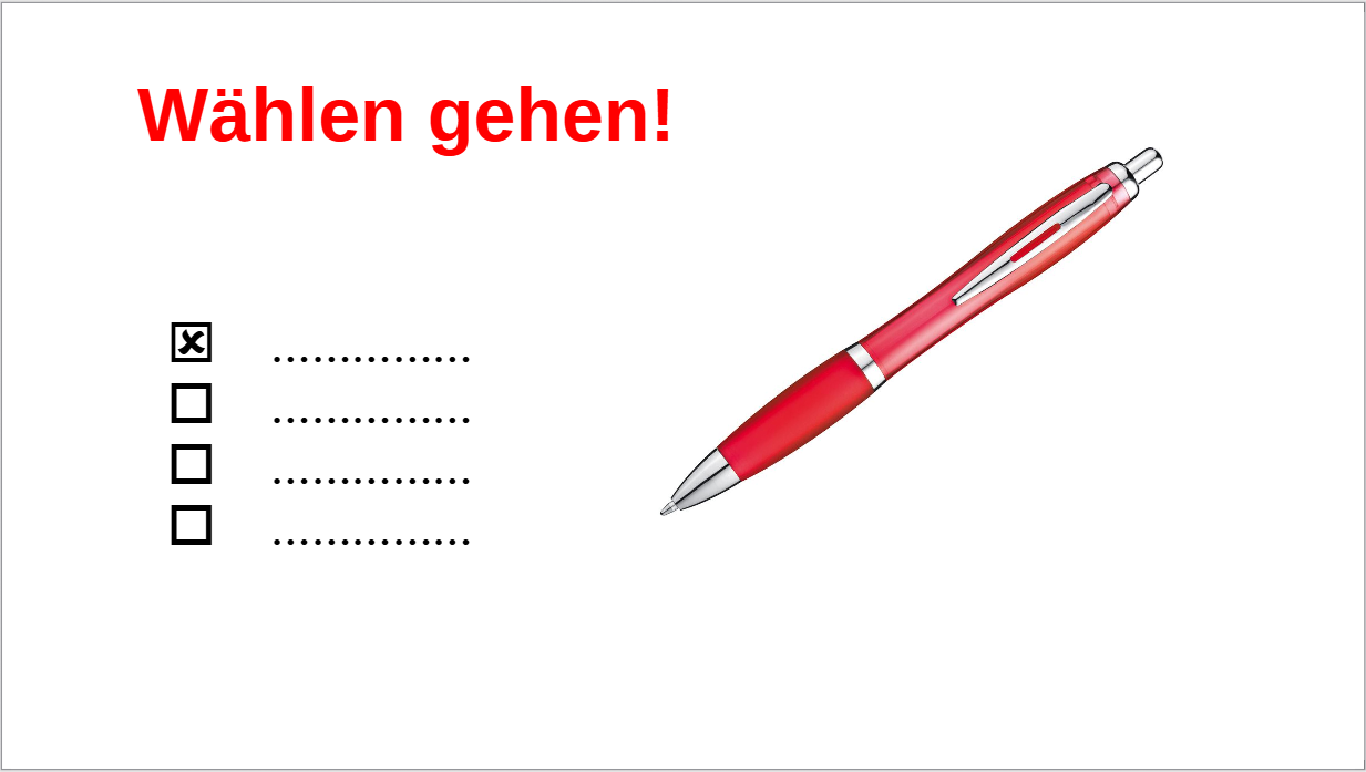 Wählen gehen (c) Kroll