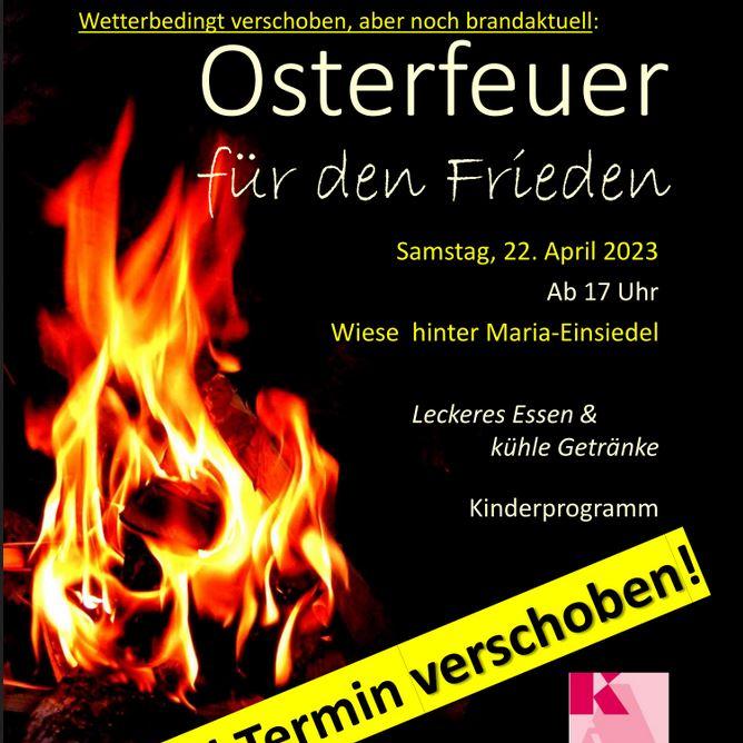 Osterfeuer für den Frieden