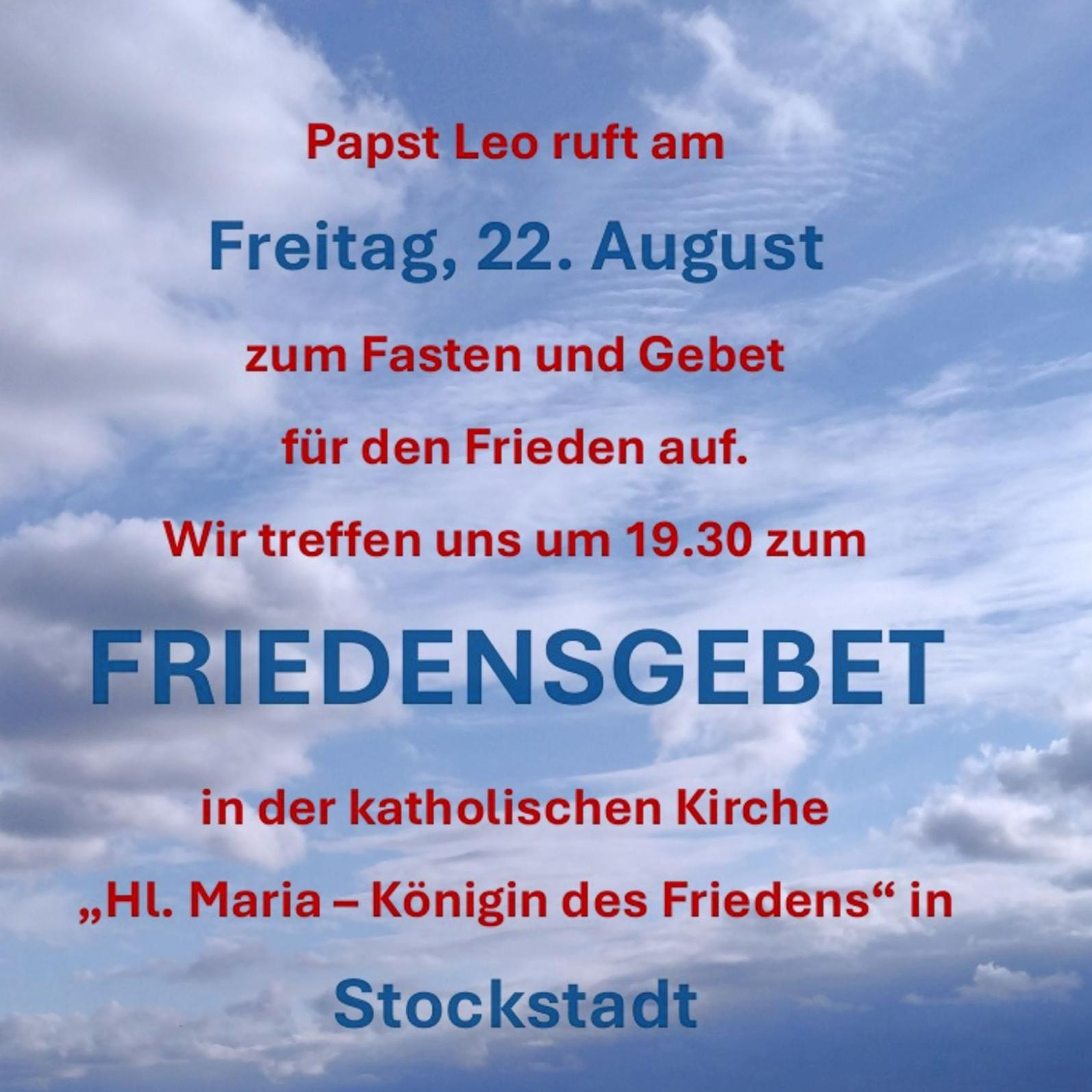 Friedensgebet