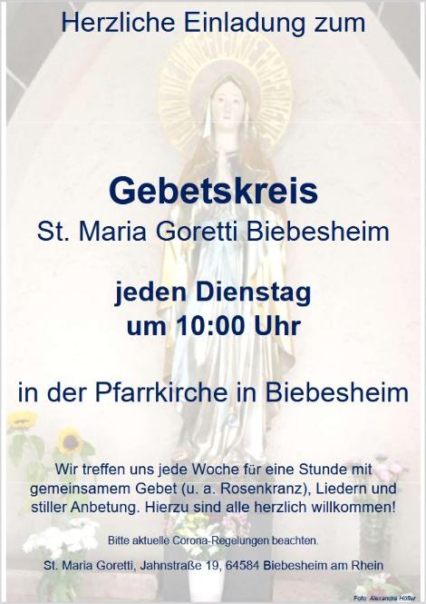 Gebetskreis Biebesheim (c) Gemeinde Biebesheim