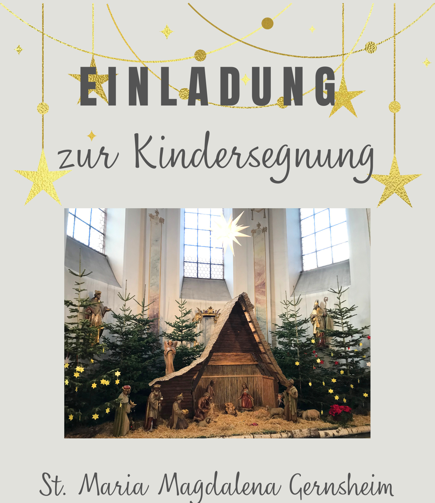 Kindersegnung (c) Pastoralraum Nördliches Ried