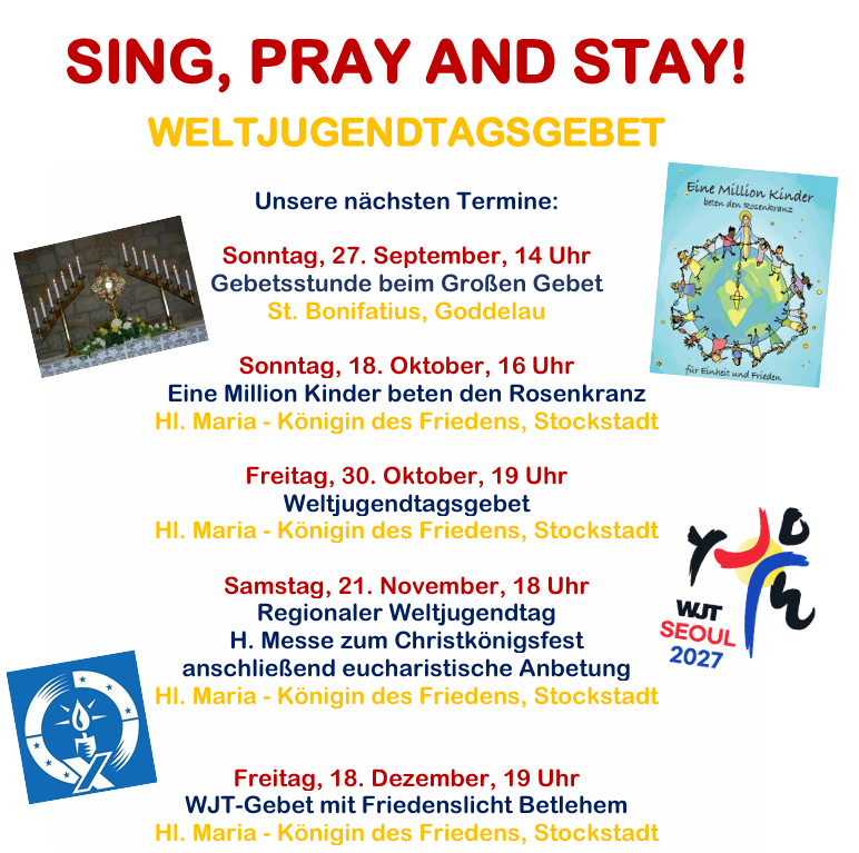 Sing, Pray and Stay (c) Schoedl