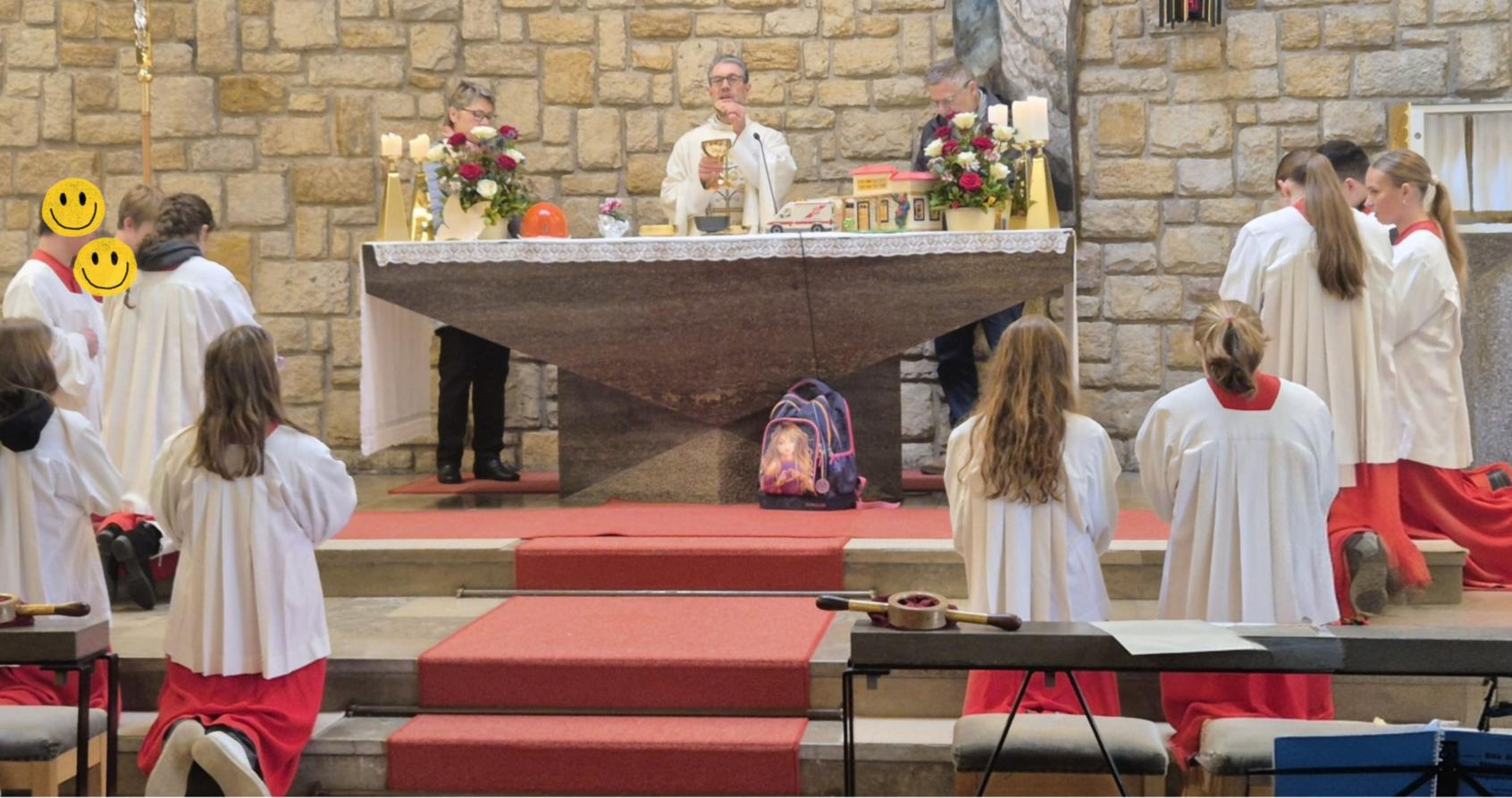 Messdieneraufnahme in Goddelau, Christkönig 2025 (c) A. Kobinger