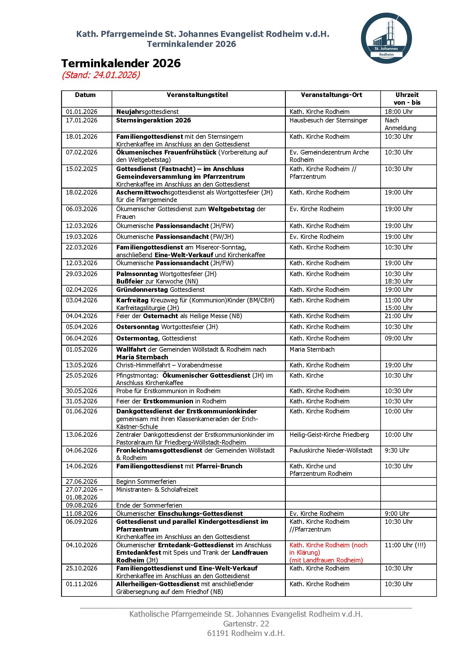 20260124 Terminkalender 2026 Katholische Kirchengemeinde Rodheim_Seite_1 (c) Klaus Steiner