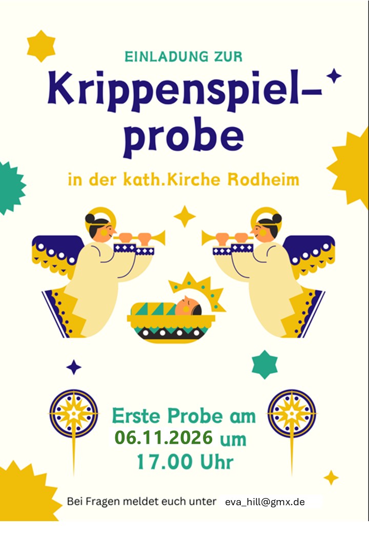 20261106 Plakat Krippenspielproben (c) K. Steiner