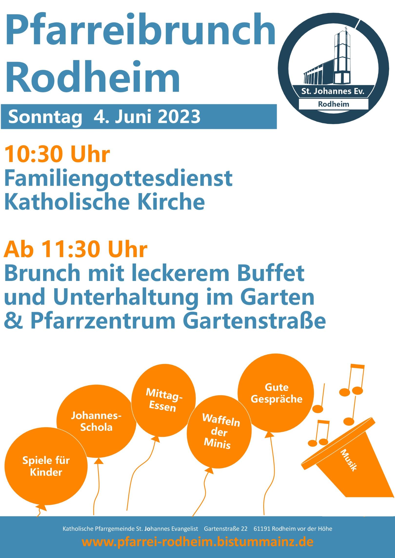 Einladung Pfarreibrunch 2023 (c) Gemeinde Rodheim