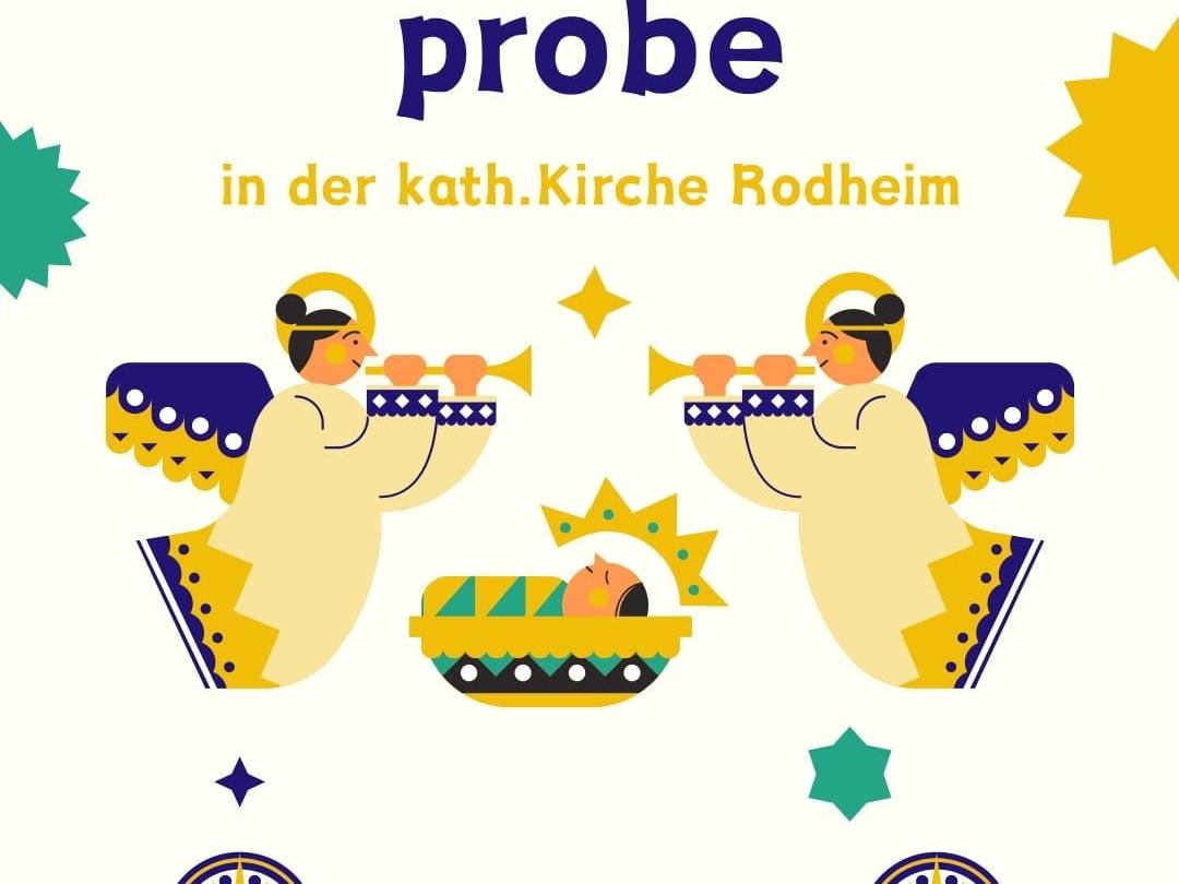 Plakat Probe Krippenspiel Rodheim 2024