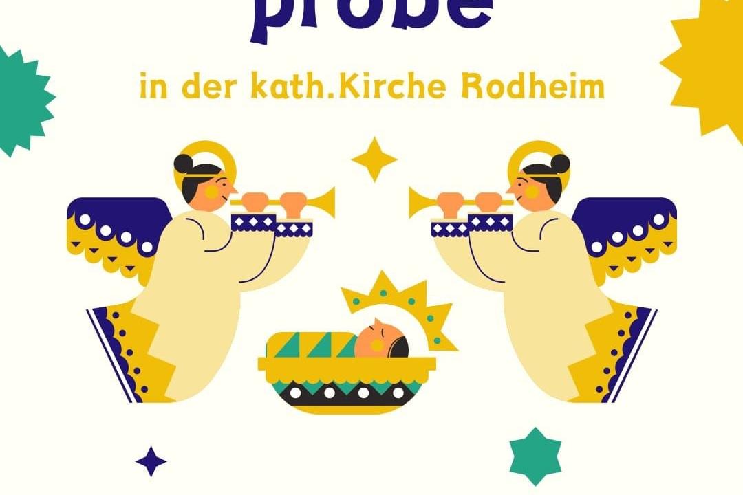 Plakat Probe Krippenspiel Rodheim 2024