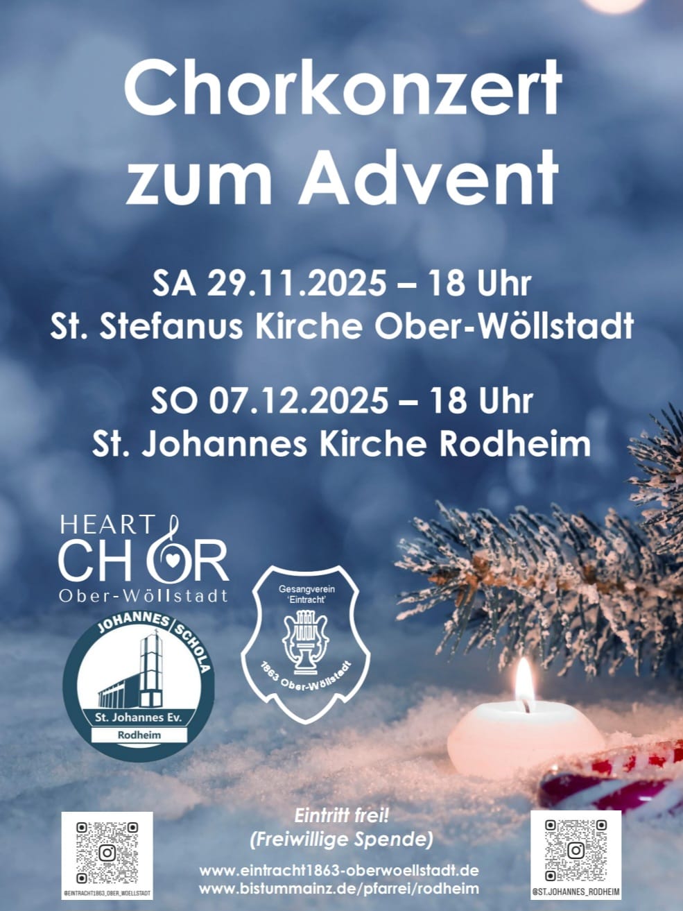 Plakat Weihnachtskonzert 2025 (c) Jasmin Kratzer