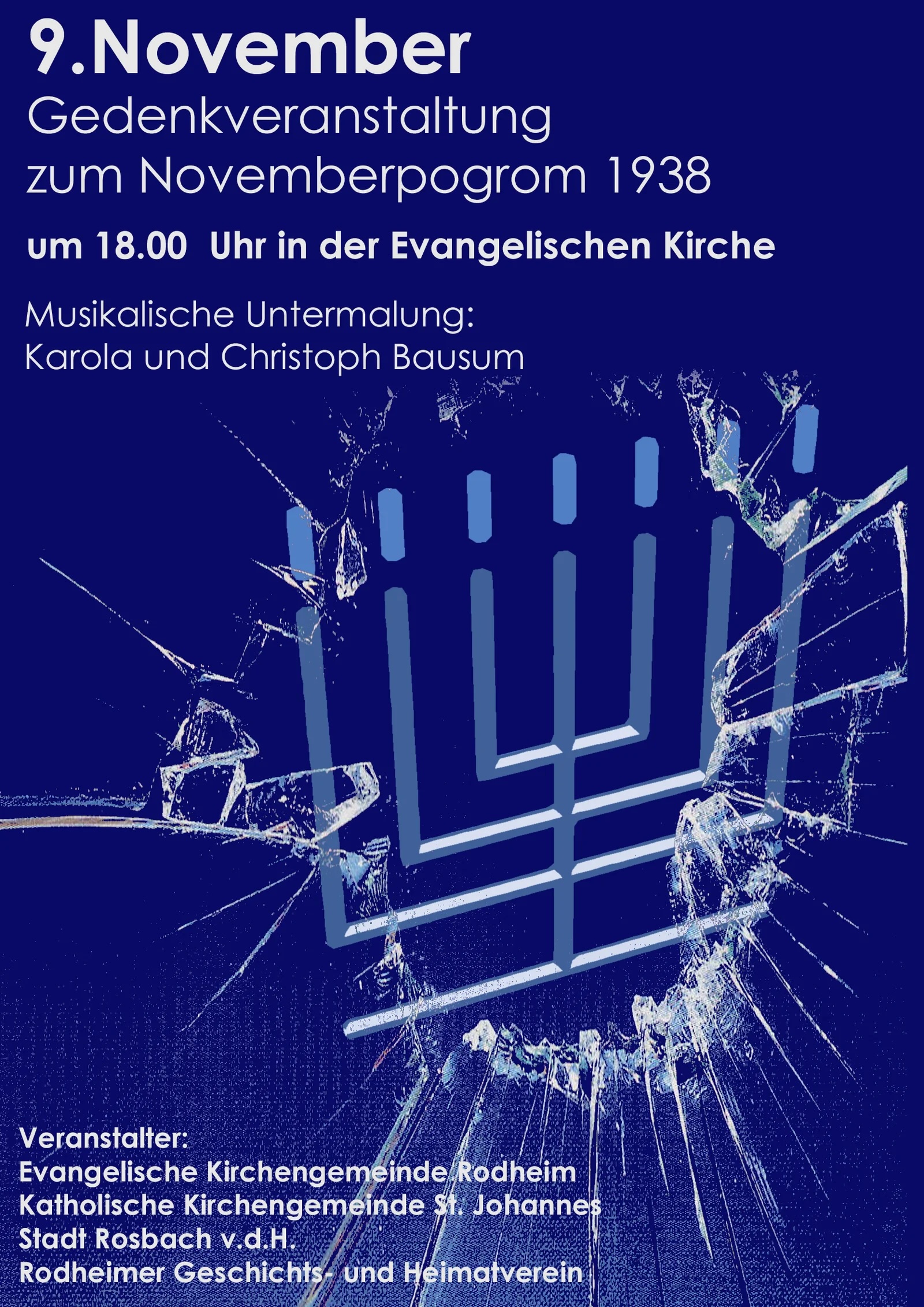 Plakat Reichspogromnacht (c) Ev. Kirchengemeinde Rodheim