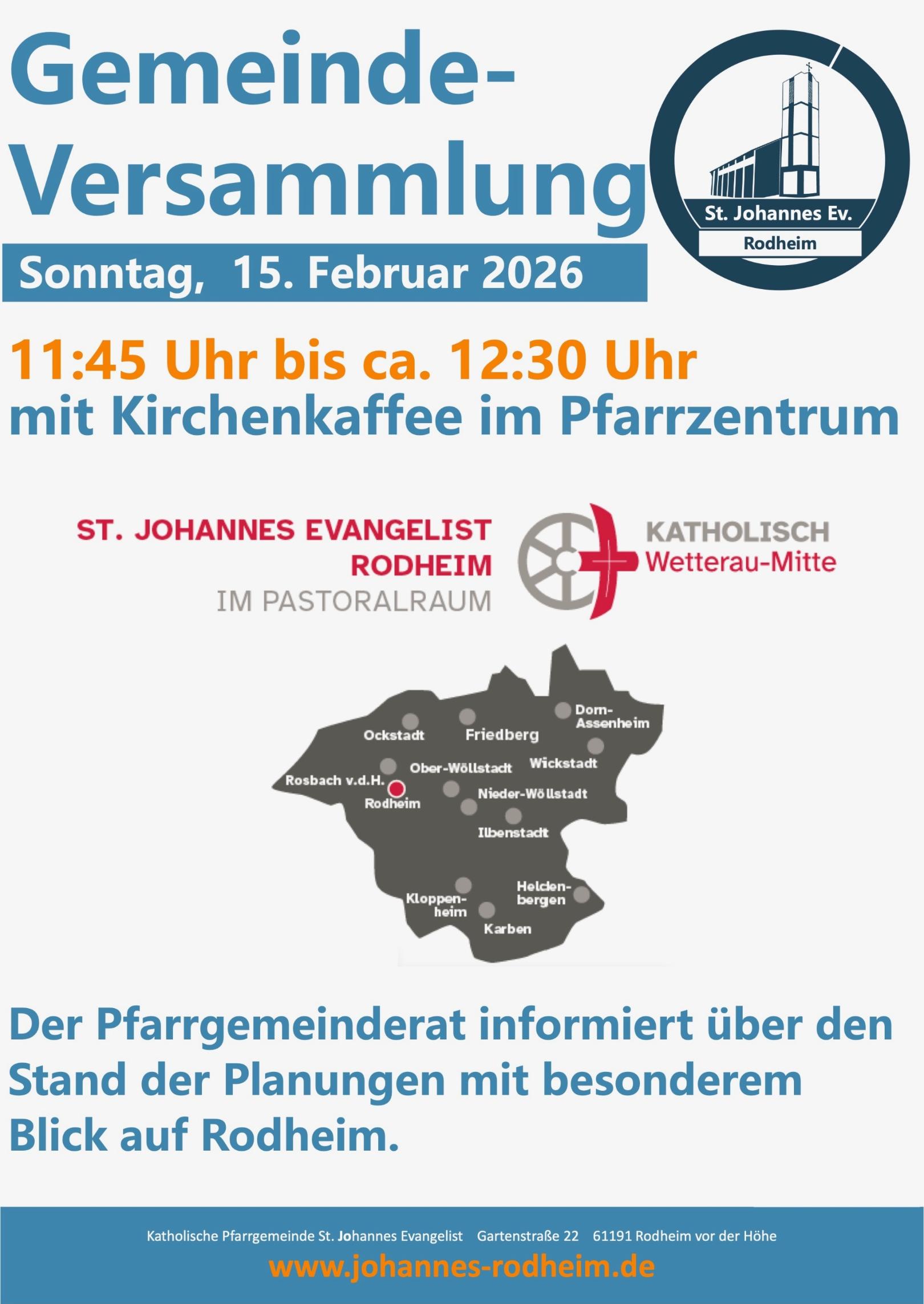 Einladung zur Gemeindeversammlung am 15. Februar (c) Klaus Steiner