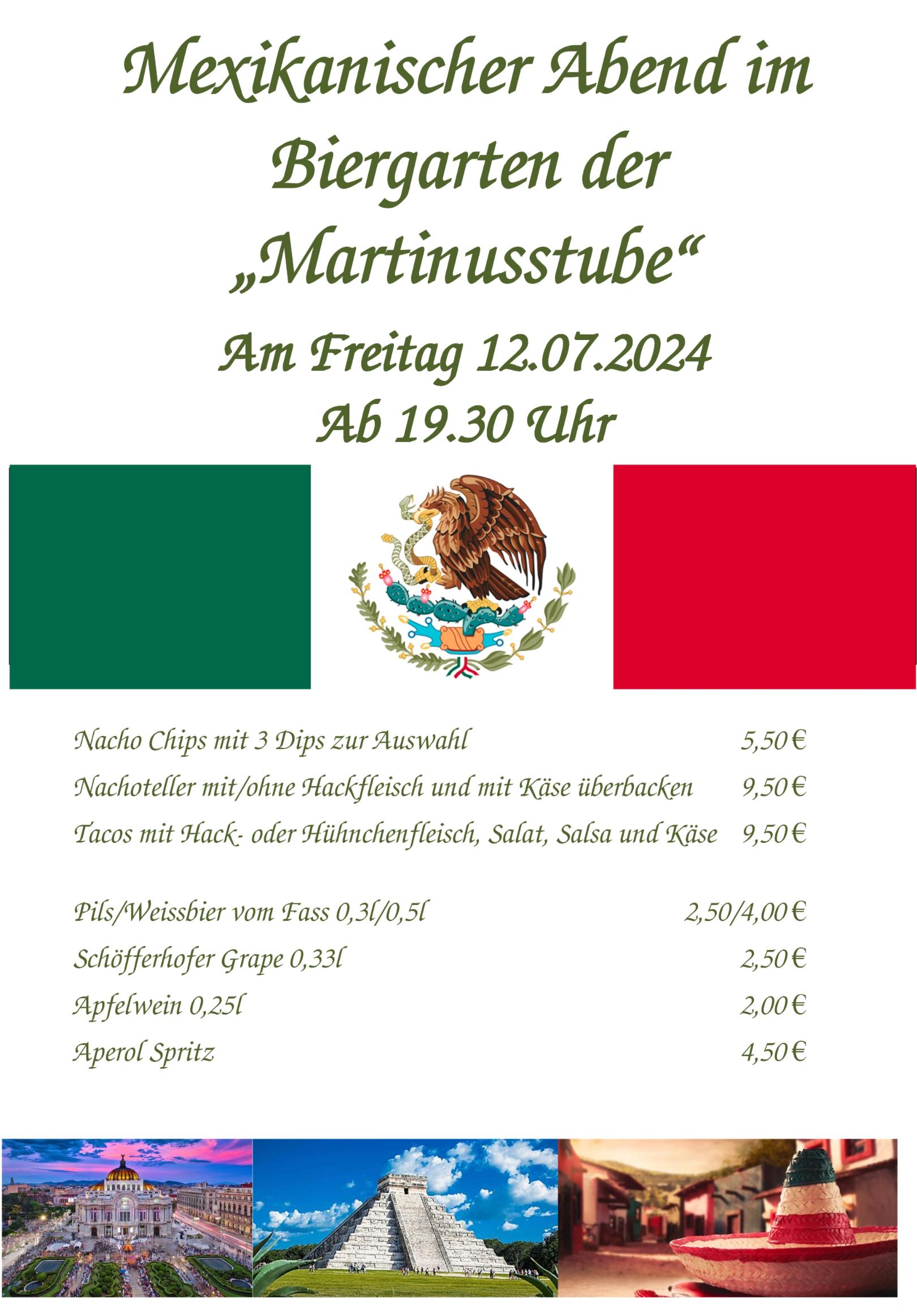 Karte Mexikanischer Abend 2024 (c) kobolde.de