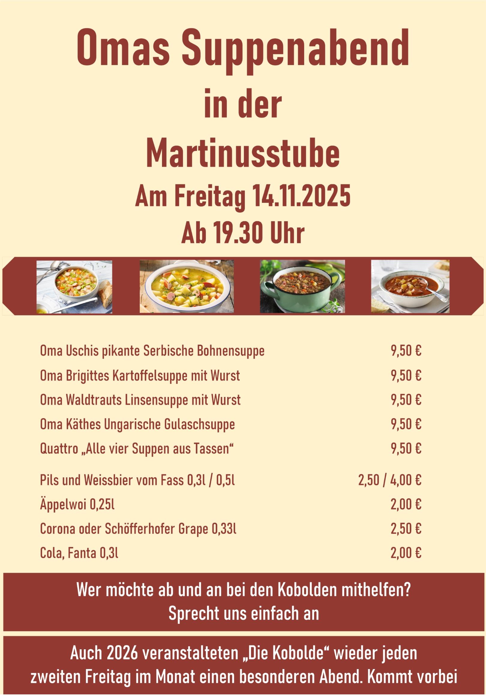 Karte Omas Suppenabend 2025 (c) kobolde.de