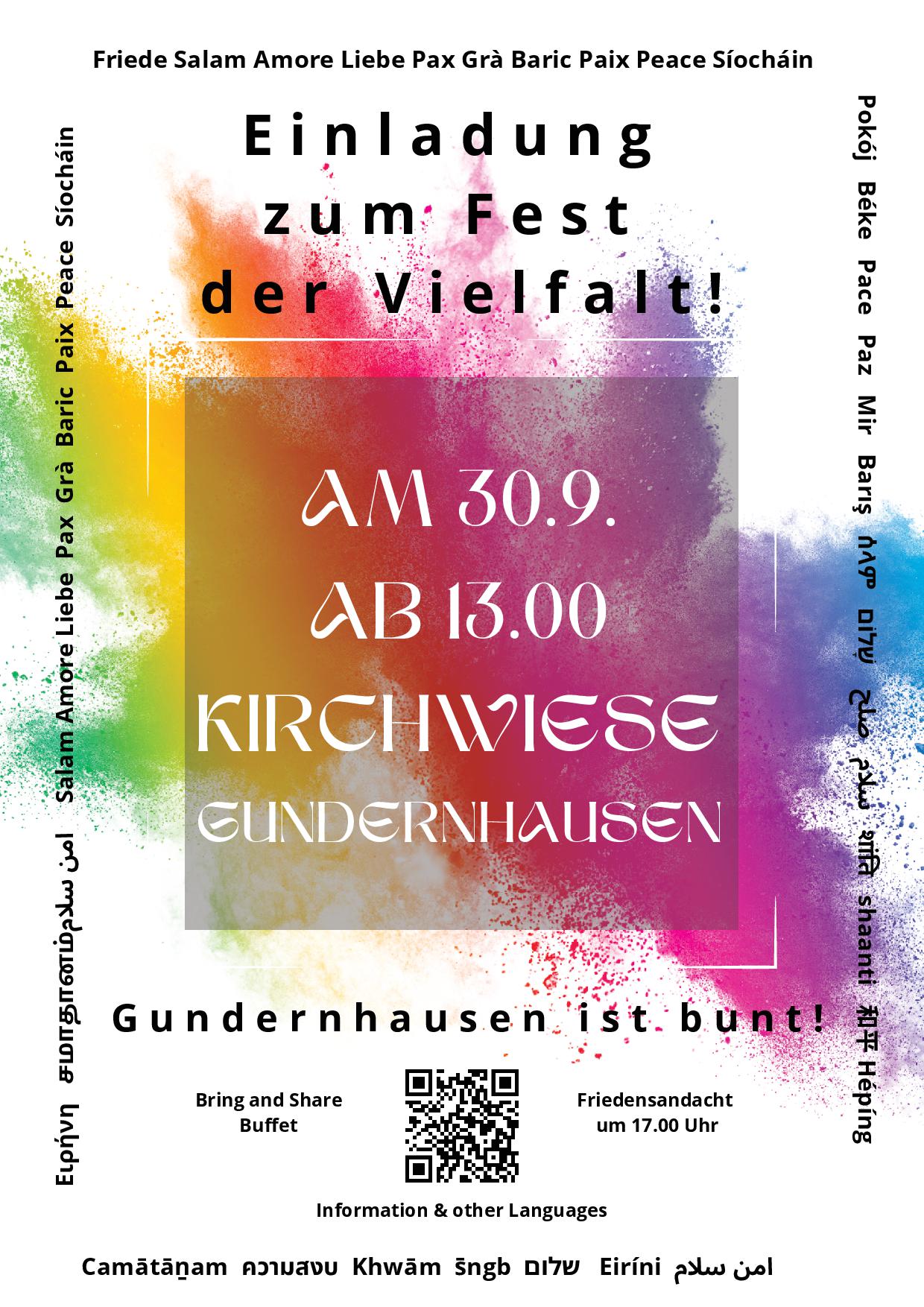 Gundernhausen ist Bunt Plakat (c) Andrea Rücker