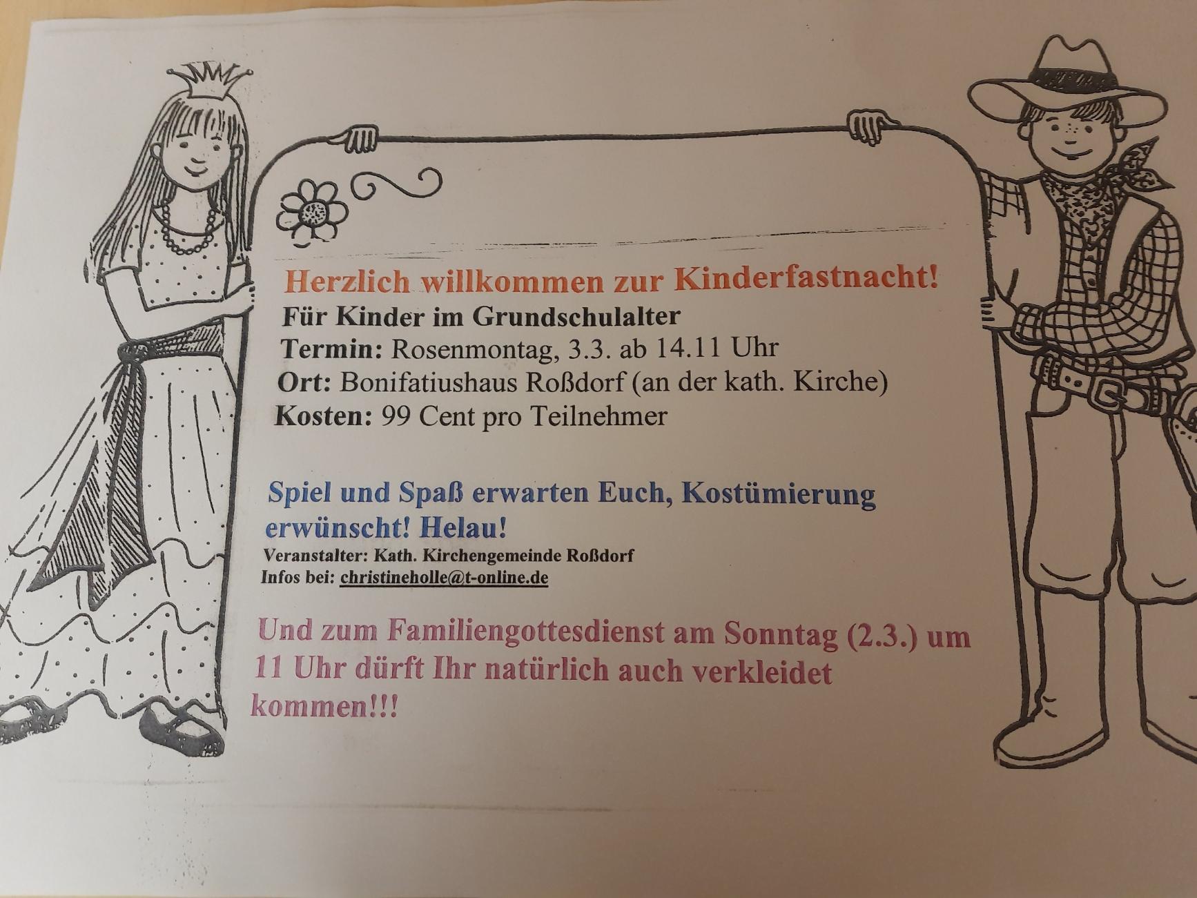 kinderfastnacht text (c) Christine Holle